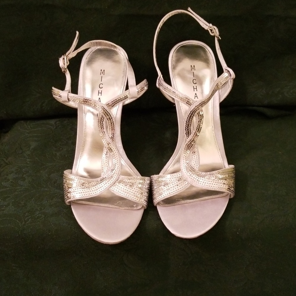 Silver Sequin Heels - Picture 7 of 7